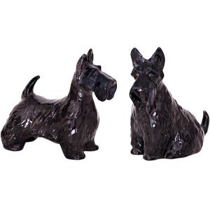 Salt Pepper Shakers Scottie Dog Figurines New